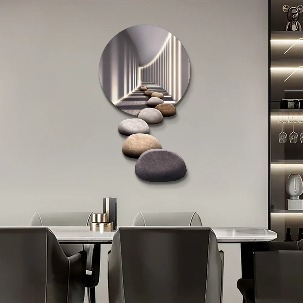 LED Akrilik Modern Soyut Taş