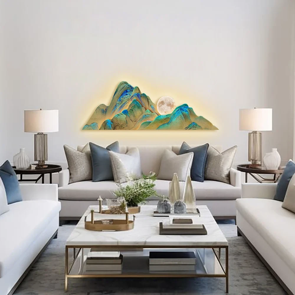 Yaratıcı Düzensiz Dağ Lambası Duvar Dekorasyonu