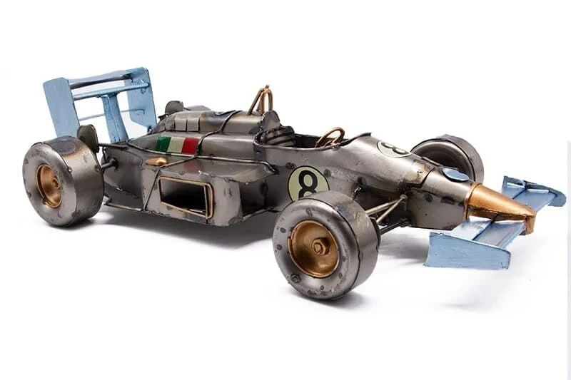 Dekoratif Metal Yarış Arabası