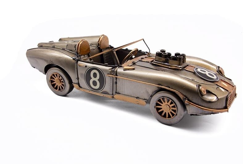 Dekoratif Metal Yarış Arabası