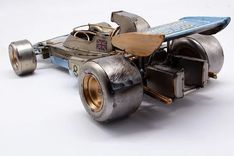 Dekoratif Metal Yarış Arabası