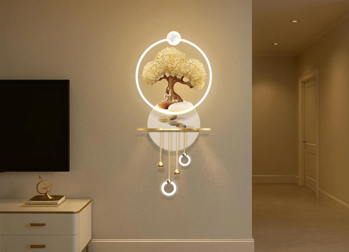 Lüks 3D LED Ağaç Duvar Sanatı