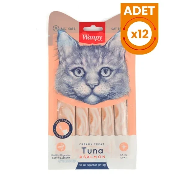 Wanpy Ton Balığı ve Somonlu Sıvı Kedi Ödül Maması