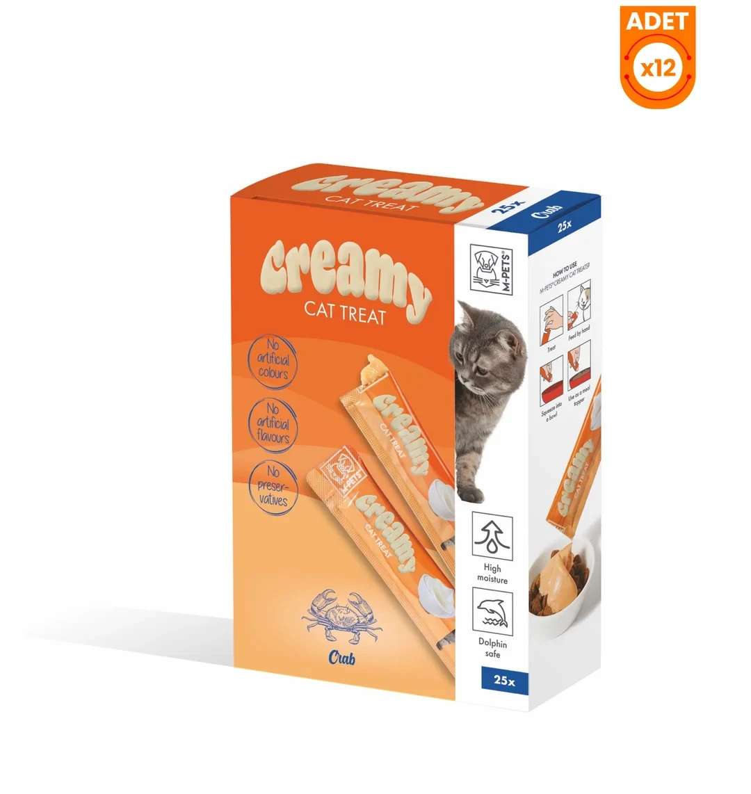 M-Pets Creamy Yengeçli Sıvı Kedi Ödül Maması