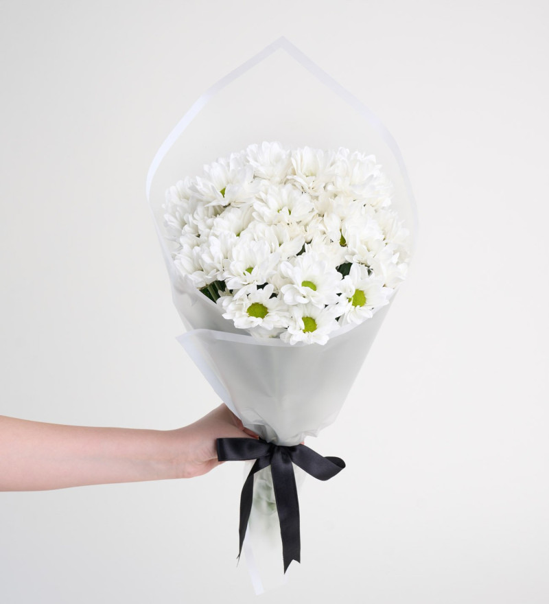 Beyaz Papatya Çiçek Buketi